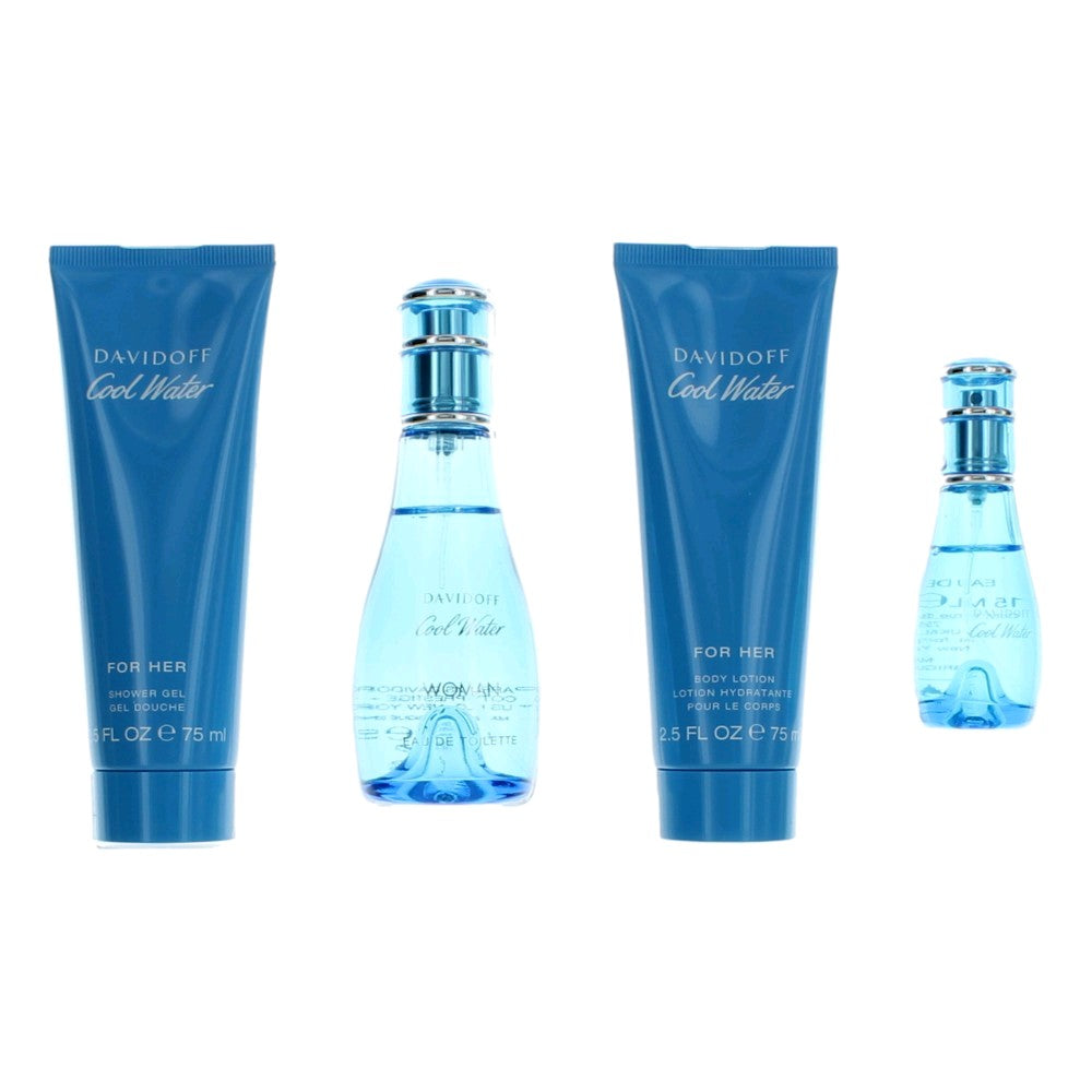 Photo of Cool Water by Davidoff, 4 Piece Gift Set for Women